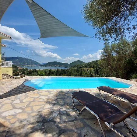 Villa Sunrise With Stunning Views And Private Pool Katokhorion  Exterior photo