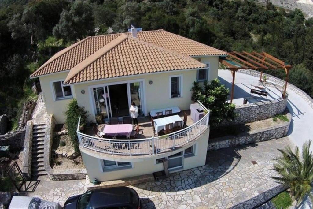 Villa Sunrise With Stunning Views And Private Pool Katokhorion  Exterior photo